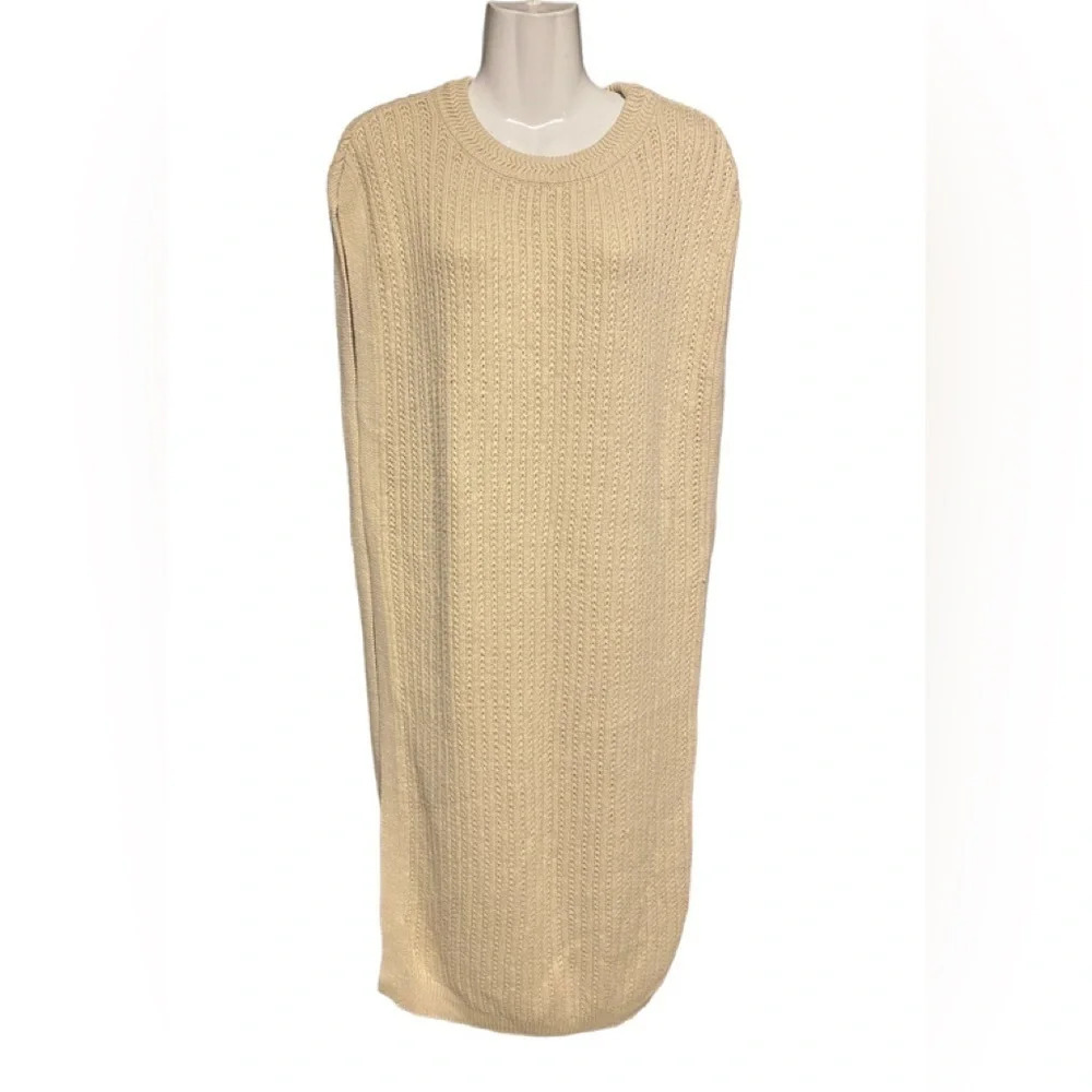 Elegant Cream Sweater Dress